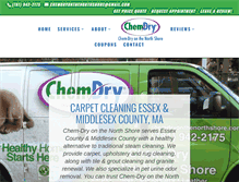 Tablet Screenshot of chemdryonthenorthshore.com